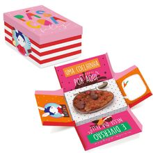 Caixa Surpresa para Meio Ovo 350g - Brilho de Páscoa Rosa 17,5x13,5x10cm - 10 unidades - Cromus Páscoa - Magazine 25 Embalag