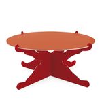 Suporte Para Doces e Cupcakes Vermelho 1 Andar - 1 unidade - Cromus - Magazine 25