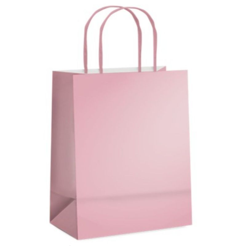 Sacola de Papel P Rose Fosca - 21,5x15x8cm  - 10 unidades - Cromus - Magazine 25