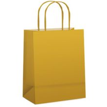 Sacola de Papel P Ouro Fosca - 21,5x15x8cm  - 10 unidades - Cromus - Magazine 25