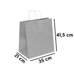 Sacola de Papel GG 41x35x21cm - Kraft - 10 unidades - Cromus - Rizzo