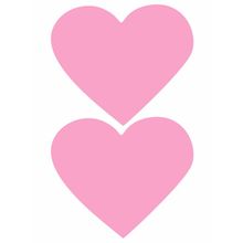 Aplique Artesanal Corações Rosa Gg - 5 un
