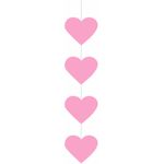 Móbile Corações Rosa 80cm - 1 un