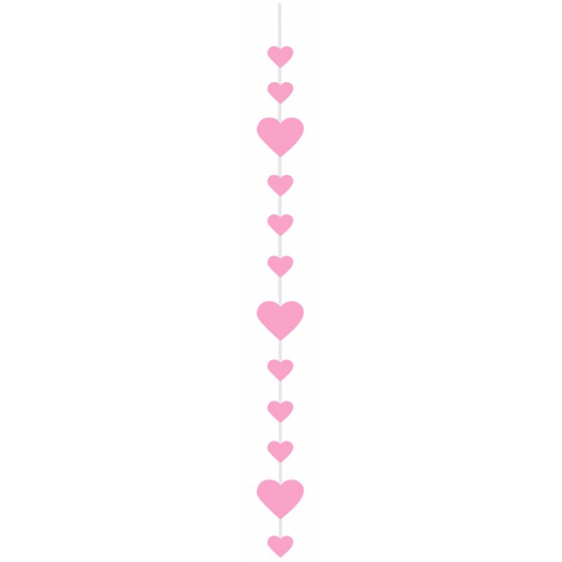 Móbile Corações Rosa 1,5m - 1 un