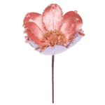 Galho Pick Flor Magnolia Rosa - Cabo Curto - 1 unidade - Cromus - Magazine 25