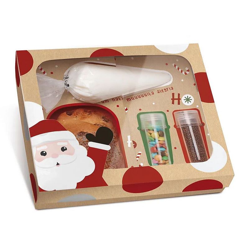 Caixa Kit Confeiteiro - Noelito - 20,5 x 18 x 8 cm - Cromus Natal - 1 unidade - Magazine 25