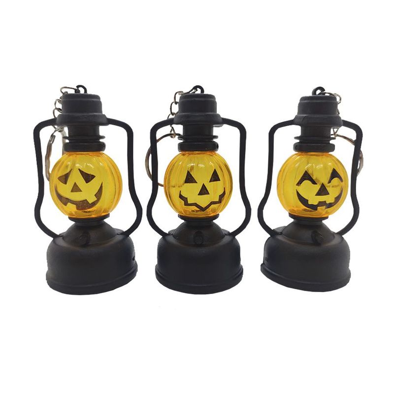 Mini Lamparina Decorativa Halloween - Abóbora Sortida com Led - 1 unidade - Cromus - Magazine 25