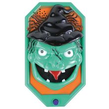 Enfeite Decorativo Halloween - Campainha Bruxa Verde - Som, Luz e Movimento - 1 unidade - Cromus - Magazine 25