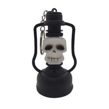 Mini Lamparina Decorativa Halloween - Caveira Sortida com Led - 1 unidade - Cromus - Magazine 25