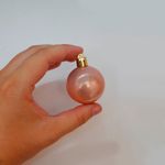 Bola de Natal em Tubo - Perolado Rose Gold - 4cm - 6 unidades - Cromus - Magazine 25