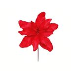 Flor de Cabo Curto Poinsétia Vermelho - 30cm - 1 unidade - Cromus - Magazine 25