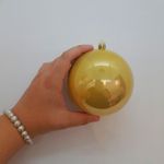 Bola de Natal em Tubo - Perolado Ouro - 10cm - 6 unidades - Cromus - Magazine 25