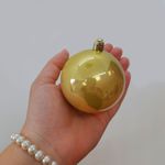 Bola de Natal em Tubo - Perolado Ouro - 7cm - 6 unidades - Cromus - Magazine 25