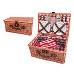 Kit Cesta Pic Nic 46x31x20cm com 25pçs 4 Serviços - 01 unidade - Cromus - Magazine 25