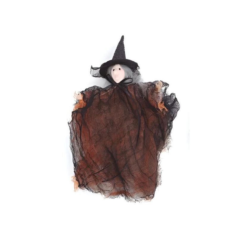 Enfeite Decorativo Halloween - Bruxa Tina - Laranja - 1 unidade - Cromus  - Magazine 25