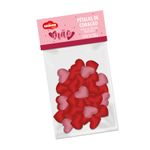 Confete de Pétalas de Coração Vermelho e Rosa em Papel de Seda 150 g - 1 unidade - Cromus - Magazine 25