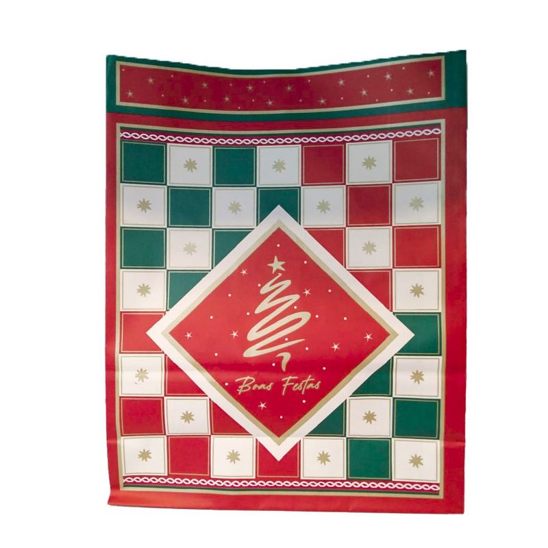 Saco Para Presente - Louvre - 41 x 32,5 x 13 cm - Cromus Natal - 10 unidades - Magazine 25