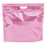 Sacola Metalizada com Zip P 46x43x5cm Rosa Velho - 01 unidade - Cromus - Magazine 25