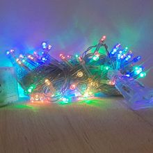 Cordão de LED Luz Colorida com Fio Incolor 100 Leds 5m 127V - 1unidade - Cromus Natal - Magazine 25