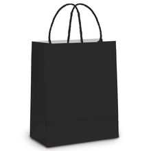 Sacola de Papel G Preto - 32x26,5x13cm - 10 unidades - Cromus - Rizzo Embalagens