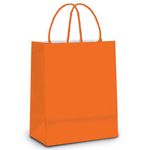 Sacola de Papel M Laranja - 26x19,5x9,5cm - 10 unidades - Cromus - Magazine 25