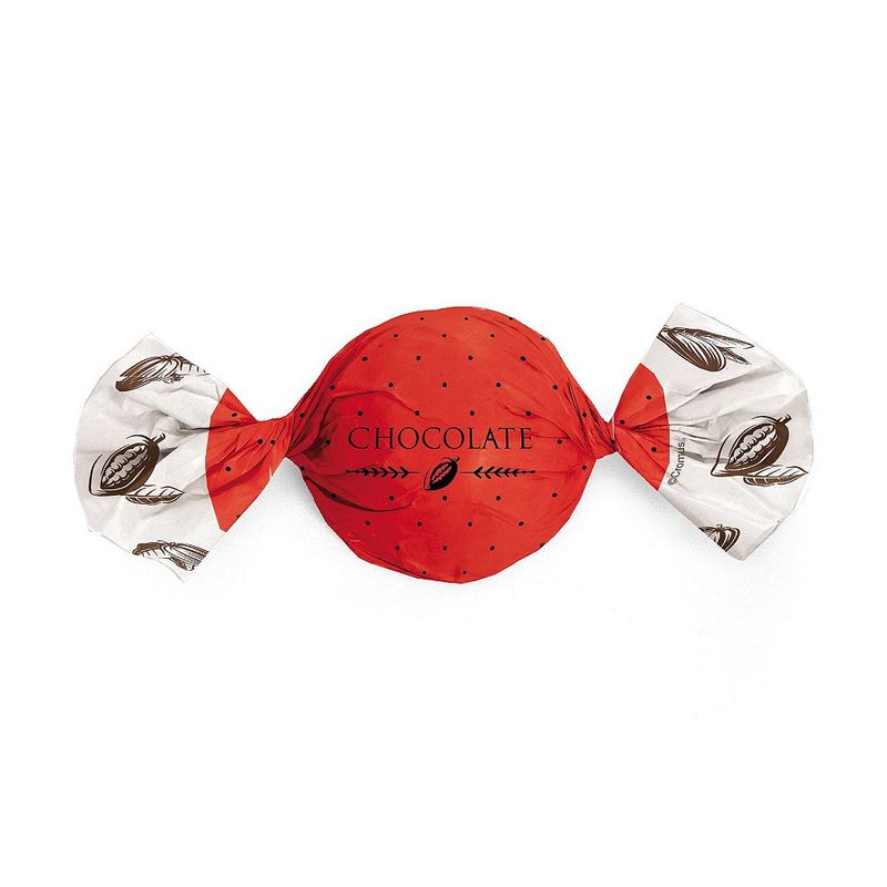 Papel Trufa 14,5x15,5cm - Cacau Vermelho - 100 unidades - Cromus - Magazine 25