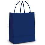 Sacola de Papel GG Azul Marinho - 39x32x16cm - 10 unidades - Cromus - Rizzo Embalagens