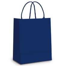 Sacola de Papel GG Azul Marinho - 39x32x16cm - 10 unidades - Cromus - Rizzo Embalagens