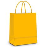 Sacola de Papel P 21,5x15x8cm - Amarelo Escuro - 10 unidades - Cromus - Magazine 25