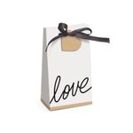 Caixa Special Trapézio Branco Love Felizes para Sempre 7,5x4x13cm  - 08 unidades - Cromus - Magazine 25