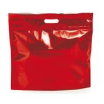 Sacola Metalizada com Zip P 32x40x5cm Vermelho - 01 unidade - Cromus - Magazine 25