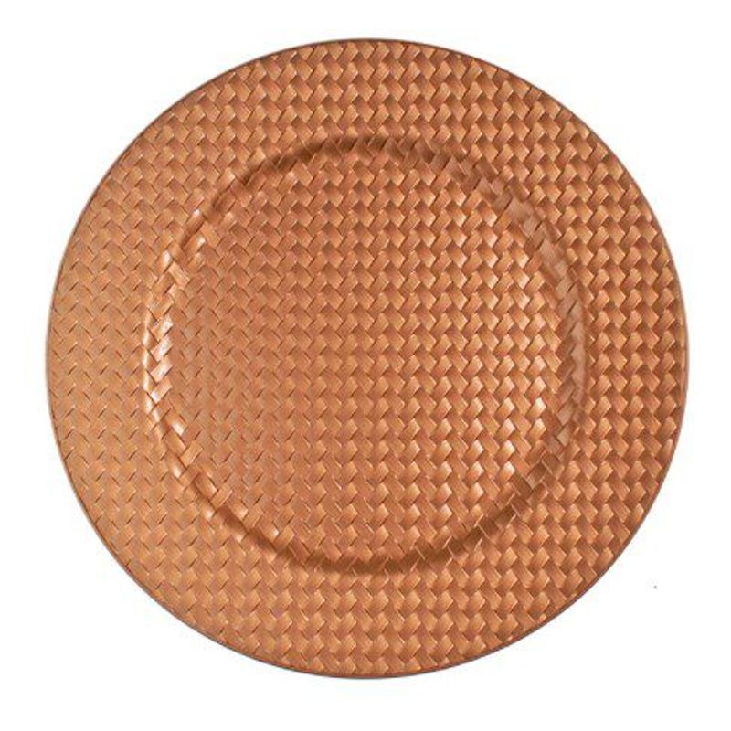 Sousplat Detalhe de Corda 33cm - 01 unidade - Cromus Natal - Magazine 25