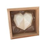 Caixa Coração Lapidado 500gr - 1 CavIdade Kraft - 05 unidades - Crystal - Magazine 25
