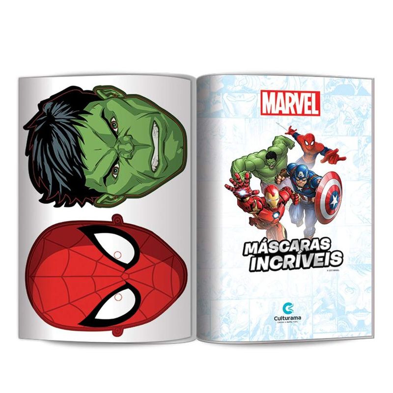 Livro Mascaras Incriveis Marvel - 01 Unidade - Culturama - Magazine 25