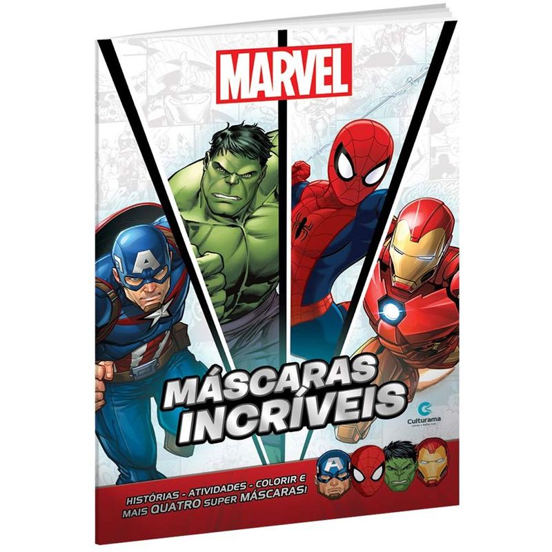Livro Mascaras Incriveis Marvel - 01 Unidade - Culturama - Magazine 25