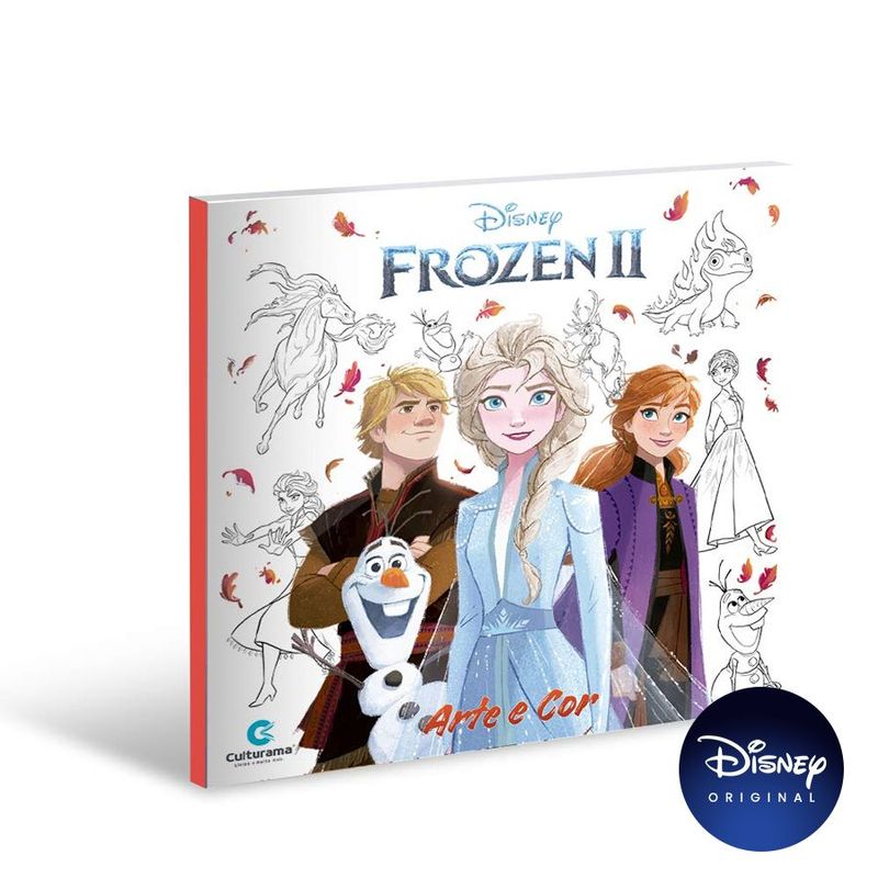 Livro Arte E Cor Frozen 2 - 01 Unidade - Culturama - Magazine 25