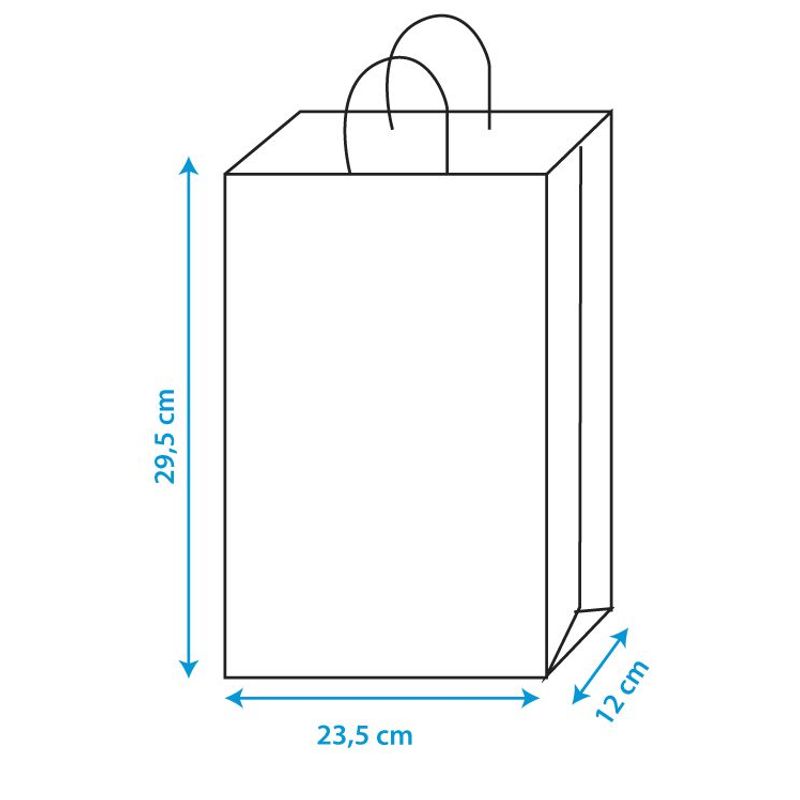 Sacola M 29,5x23,5cm Kraft - 50 unidades - Food Service Fest Color - Magazine 25