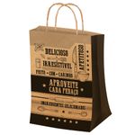 Sacola M 29,5x23,5cm Kraft - 50 unidades - Food Service Fest Color - Magazine 25