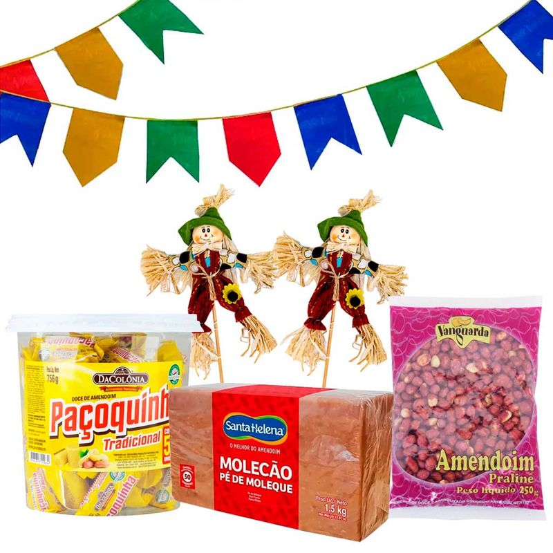 Kit Festa Junina - Doces + Decoração