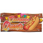 Placa Junina Cachorro Quente - 1 Un