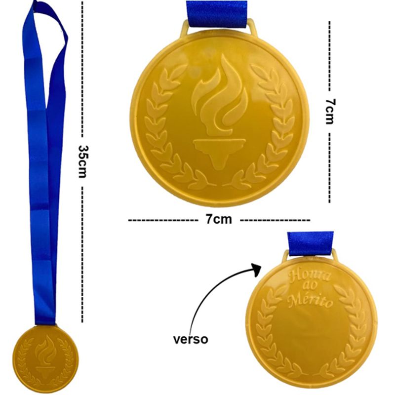 Medalha Metalizada Ouro - 1 Un