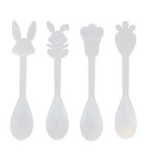 Colheres Decorativas de Páscoa - Branco - 12 unidades - Festplastik - Magazine 25