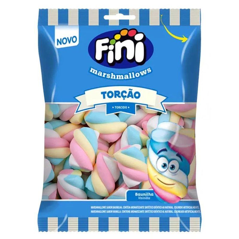 Marshmallow Torção Colorido - 1 unidade Pct. c/ 250g - Fini - Magazine 25