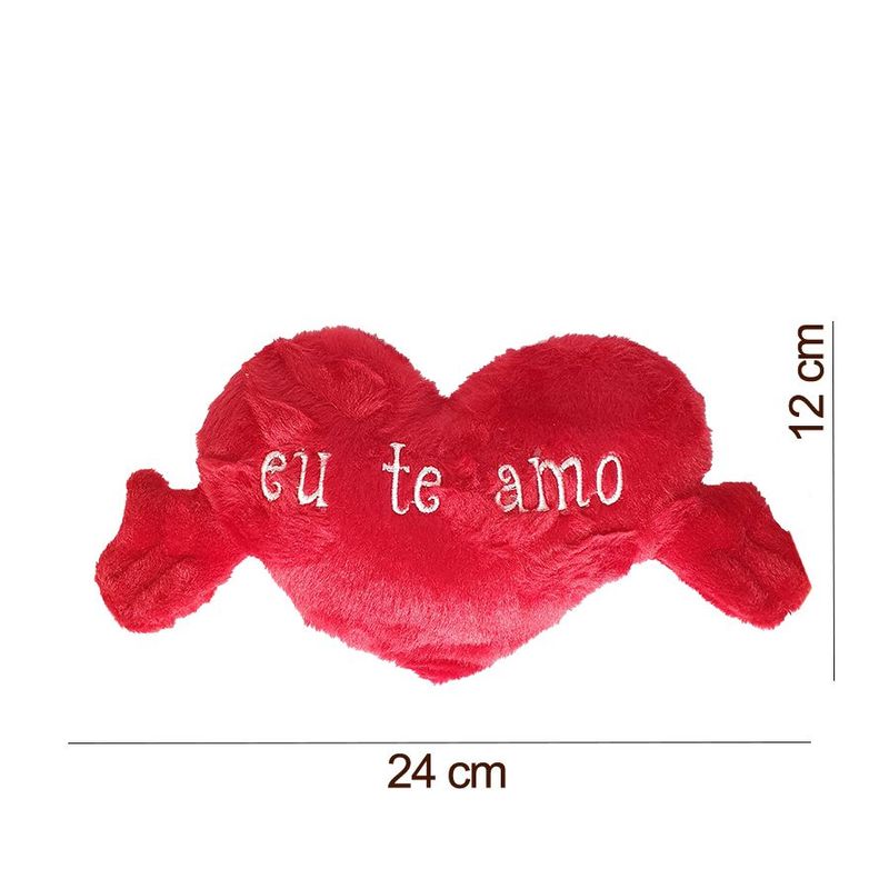 Almofada Coração - Eu te Amo - Modelo 4 - P - 1 unidade - Fizzy - Rizzo