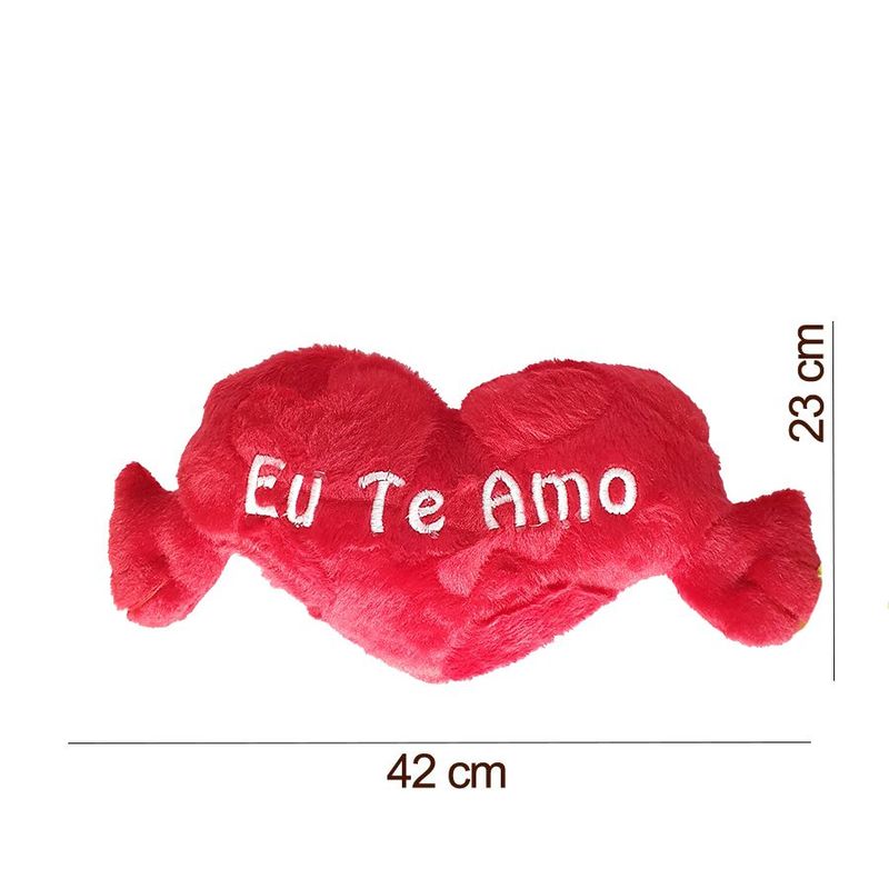 Almofada Coração - Eu te Amo - Modelo 1 - G - 1 unidade - Fizzy - Rizzo