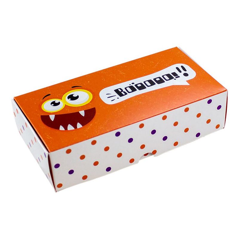 Caixa Practice - 8 Doces - Boo - Halloween - 4 x 16 x  8 cm  - 10 unidades - Magazine 25