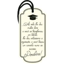 Decor Home Tag "A vida lhe deu donsFormatura" - DHT2-082 - 1 unidade - Litoarte - Magazine 25