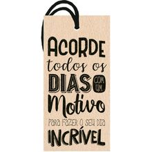 Decor Home Tag "Acorde Todos os dias" - DHT2-140 - 1 unidade - Litoarte - Magazine 25