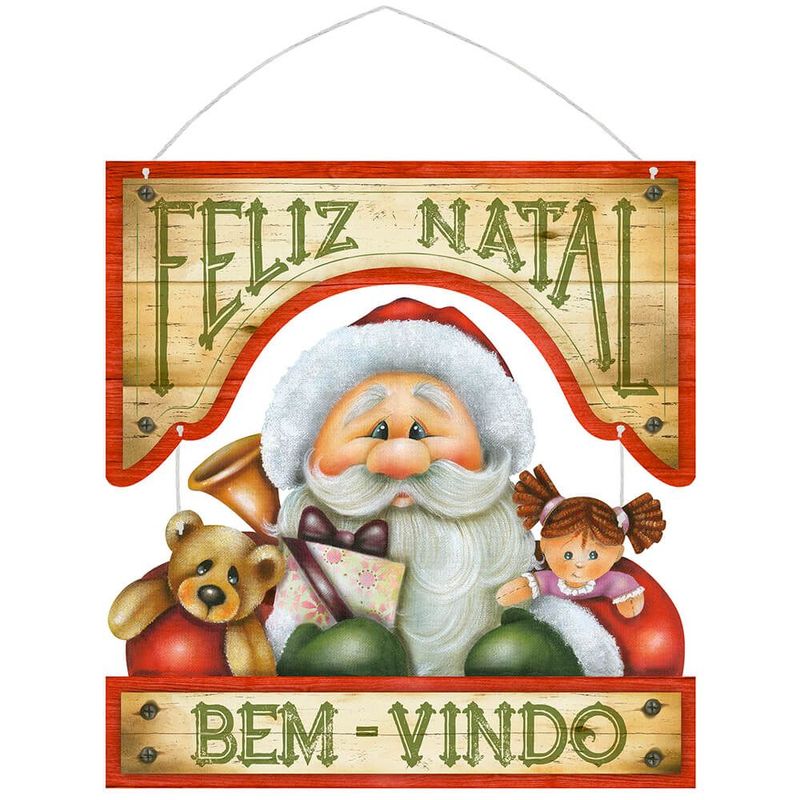 Placa Decorativa em MDF - Decor Home Natal - Bem Vindo - DHN-013 - LitoArte Magazine 25