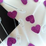 Colher Decorativa - Coração Roxo - 10 unidades - Nelyzoca - Magazine 25